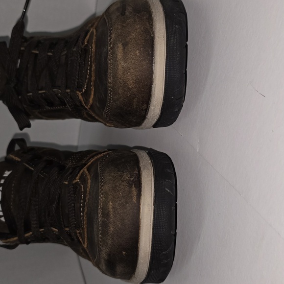 Airwalk Brown Leather Safety Sneakers Composite Toe Mens Size 11.5 - Picture 12 of 15